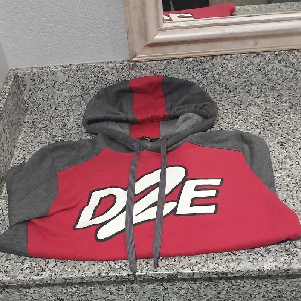 Red and Gray Hoodie